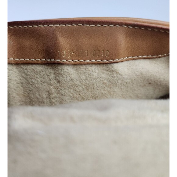 Gucci Vintage Micro GG Shoulder Bag PVC Leather Camel Adjustable Strap Pre-Owned - Picture 16 of 16